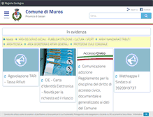 Tablet Screenshot of comune.muros.ss.it